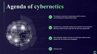 Agenda Of Cybernetics Ppt Slides Background Images
