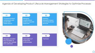 Agenda of developing product lifecycle management strategies optimize