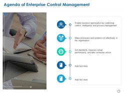 Agenda of enterprise control management ppt powerpoint presentation file icons