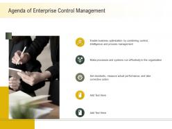 Agenda of enterprise control management take ppt powerpoint presentation infographics outfit
