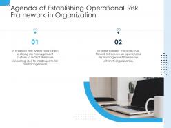 Agenda Of Establishing Operational Risk Framework In Organization Ppt Tips