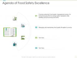 Agenda of food safety excellence food safety excellence ppt information