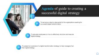 Agenda Of Guide To Creating A Successful Digital Strategy