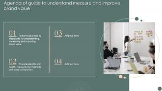 Agenda Of Guide To Understand Measure And Improve Brand Value