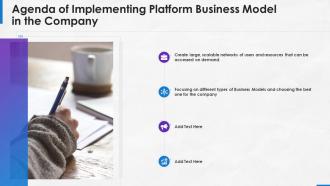 Agenda of implementing platform business model in the company