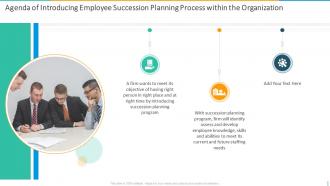 Agenda Of Introducing Employee Succession Planning Process Within The Organization