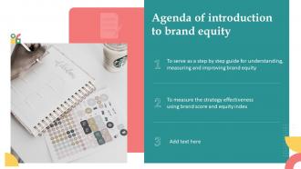 Agenda Of Introduction To Brand Equity
