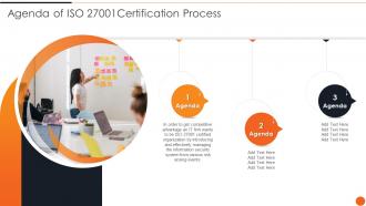 Agenda Of Iso 27001certification Process Ppt Slides Infographic Template