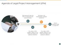 Agenda of legal project management lpm