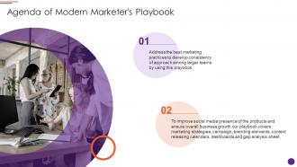 Agenda Of Modern Marketers Playbook Ppt Infographics Slide