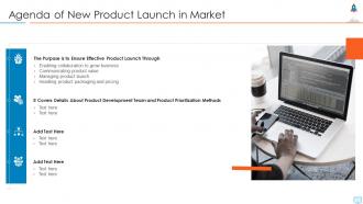 Agenda of new product launch in market