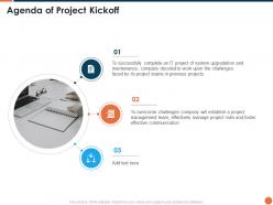 Agenda of project kickoff ppt powerpoint presentation slides shapes