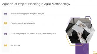 Agenda of project planning in agile methodology
