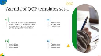 Agenda Of QCP Templates Set1 QCP Templates Set 1 Ppt Slides Clipart Images