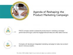 Agenda Of Reshaping The Product Marketing Campaign Ppt Designs