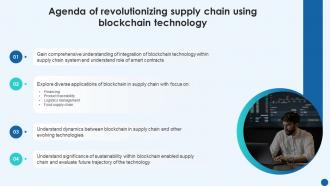 Agenda Of Revolutionizing Supply Chain Using Blockchain Technology BCT SS