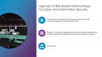 Agenda Of Risk Based Methodology To Cyberand Information Security