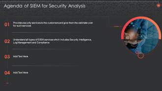 Agenda Of Siem For Security Analysis