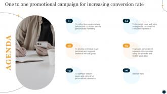 Agenda One To One Promotional Campaign For Increasing Conversion Rate