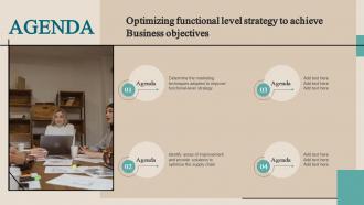 Agenda Optimizing Functional Level Strategy To Achieve Business Objectives Strategy SS V