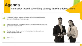 Agenda Permission Based Advertising Strategy Implementation Guide MKT SS V