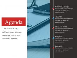 Agenda powerpoint slide clipart