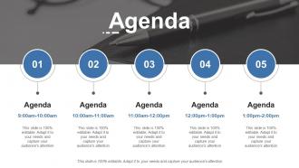 Agenda ppt outline layout