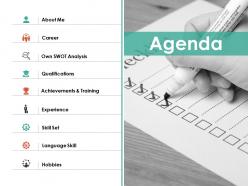 Agenda ppt summary layouts