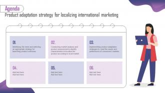 Agenda Product Adaptation Strategy For Localizing International Marketing Strategy SS