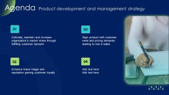 Agenda Product Development And Management Strategy