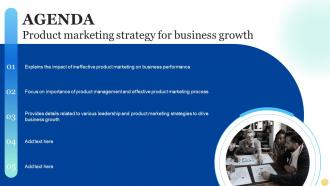 Agenda Product Marketing Strategy For Business Growth