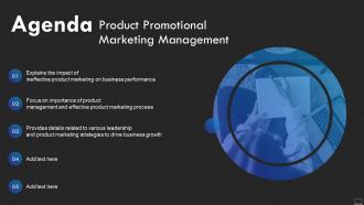 Agenda Product Promotional Marketing Management Ppt Icon Design Inspiration