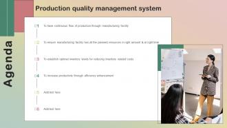Agenda Production Quality Management System