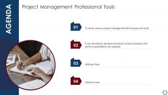 Agenda Project Management Professional Tools Ppt Infographic