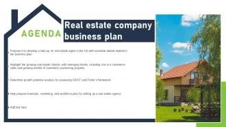Agenda Real Estate Company Business Plan BP SS