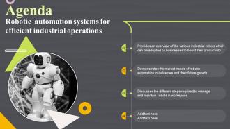 Agenda Robotic Automation Systems For Efficient Industrial Operations