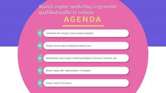 Agenda Search Engine Marketing To Generate Qualified Traffic To Website MKT SS