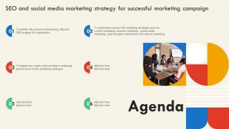 Agenda SEO And Social Media Marketing Strategy For Successful Marketing Campaign