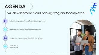 AGENDA Skill Development Cloud Training Program For Employees DTE SS