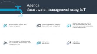 Agenda Smart Water Management Using IoT SS