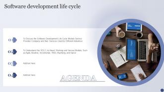 Agenda Software Development Life Cycle SDLC Ppt Powerpoint Presentation Layouts Slideshow