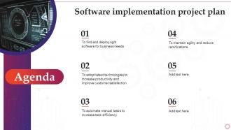 Agenda Software Implementation Project Plan