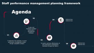 Agenda Staff Performance Management Planning Framework
