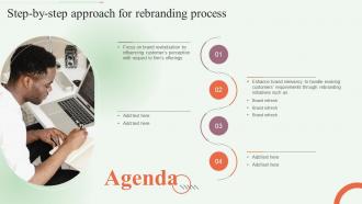 Agenda Step By Step Approach For Rebranding Process
