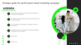 Agenda Strategic Guide For Performance Based Marketing Campaign