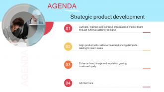 Agenda Strategic Product Development Strategic Ppt Slides Tips