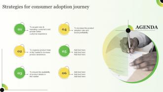 Agenda Strategies For Consumer Adoption Journey