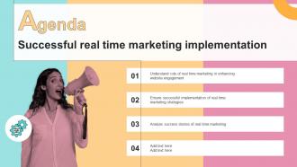 Agenda Successful Real Time Marketing Implementation MKT SS V