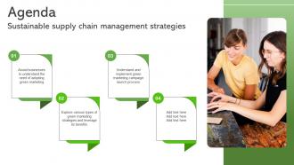 Agenda Sustainable Supply Chain Management Strategies MKT SS V