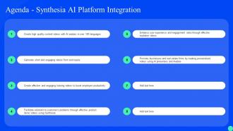 Agenda Synthesia Ai Platform Integration